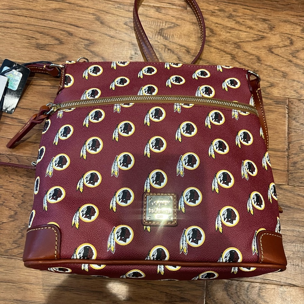Dooney & Bourke Maroon Patterned Crossbody Washin… - image 2